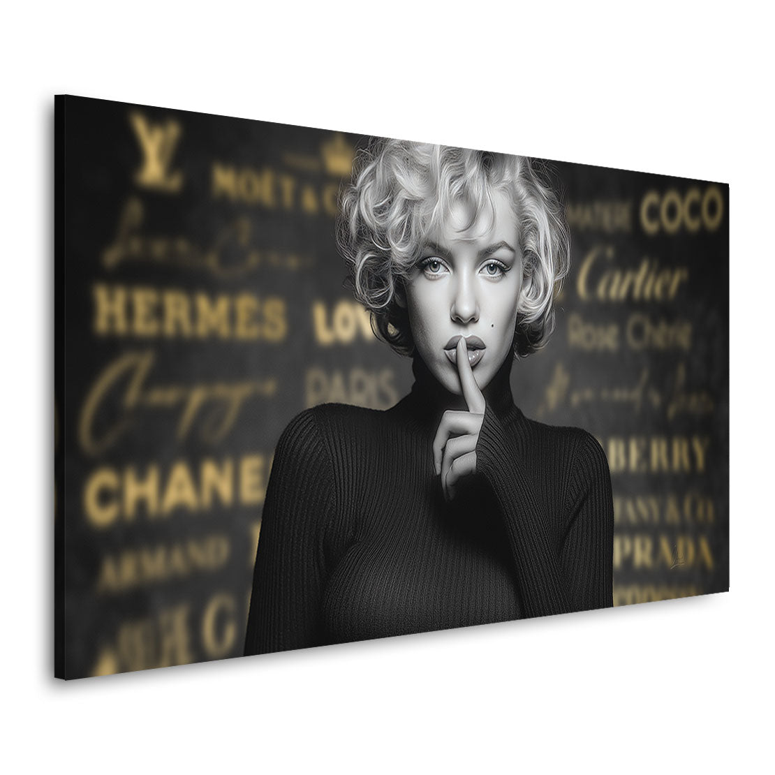 Monroe Luxe Noir Wandbild