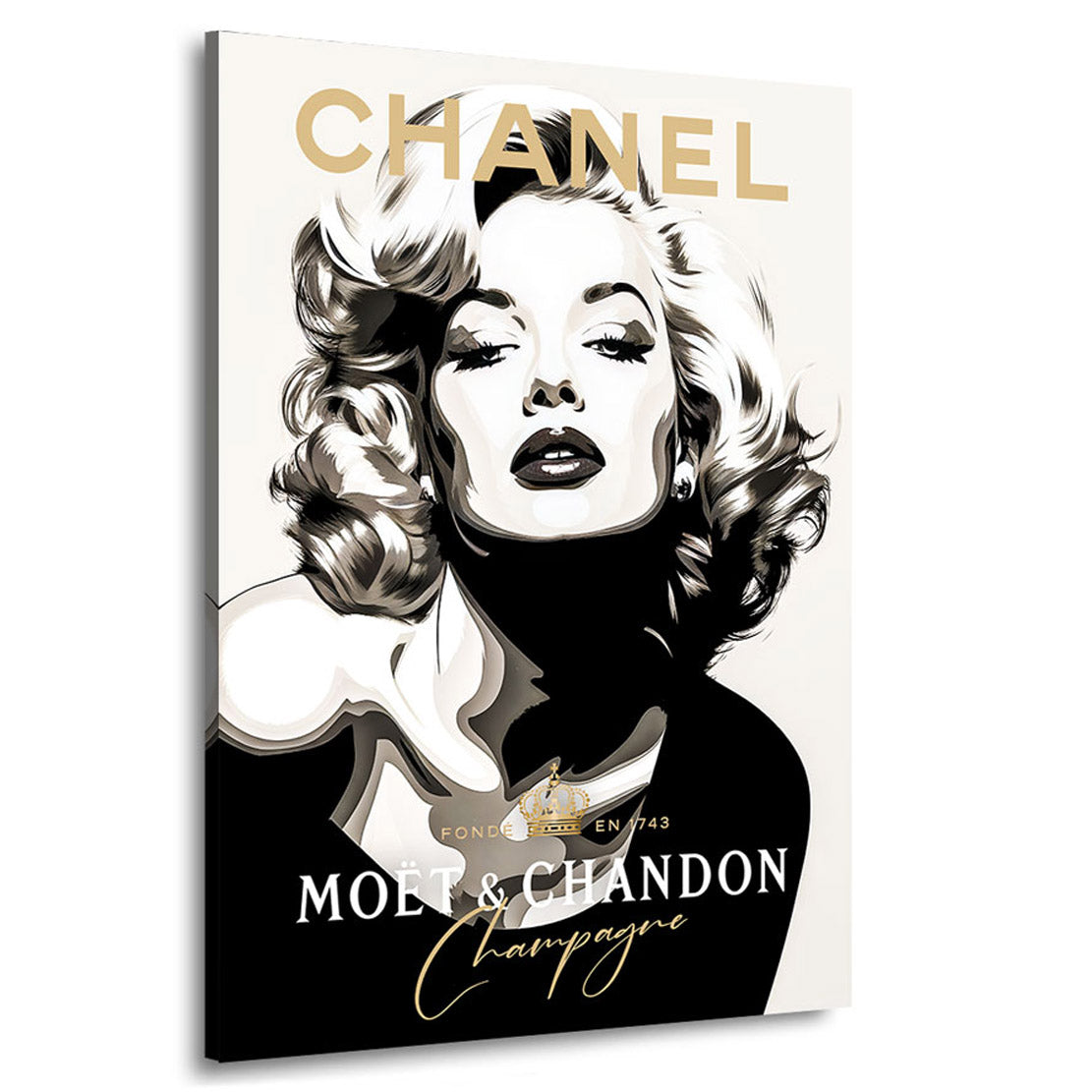 Lifestyle Wandbild Monroe Champagner