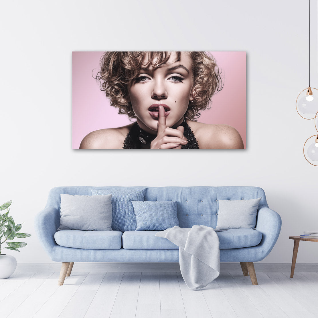 Monroe Secret Portrait Wandbild