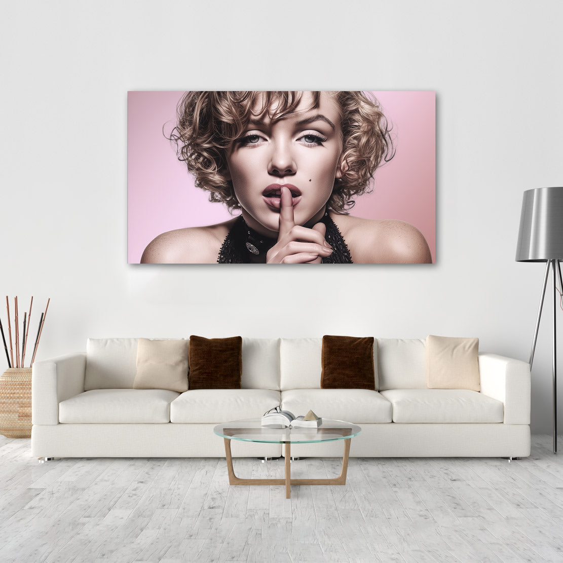 Monroe Secret Portrait Wandbild