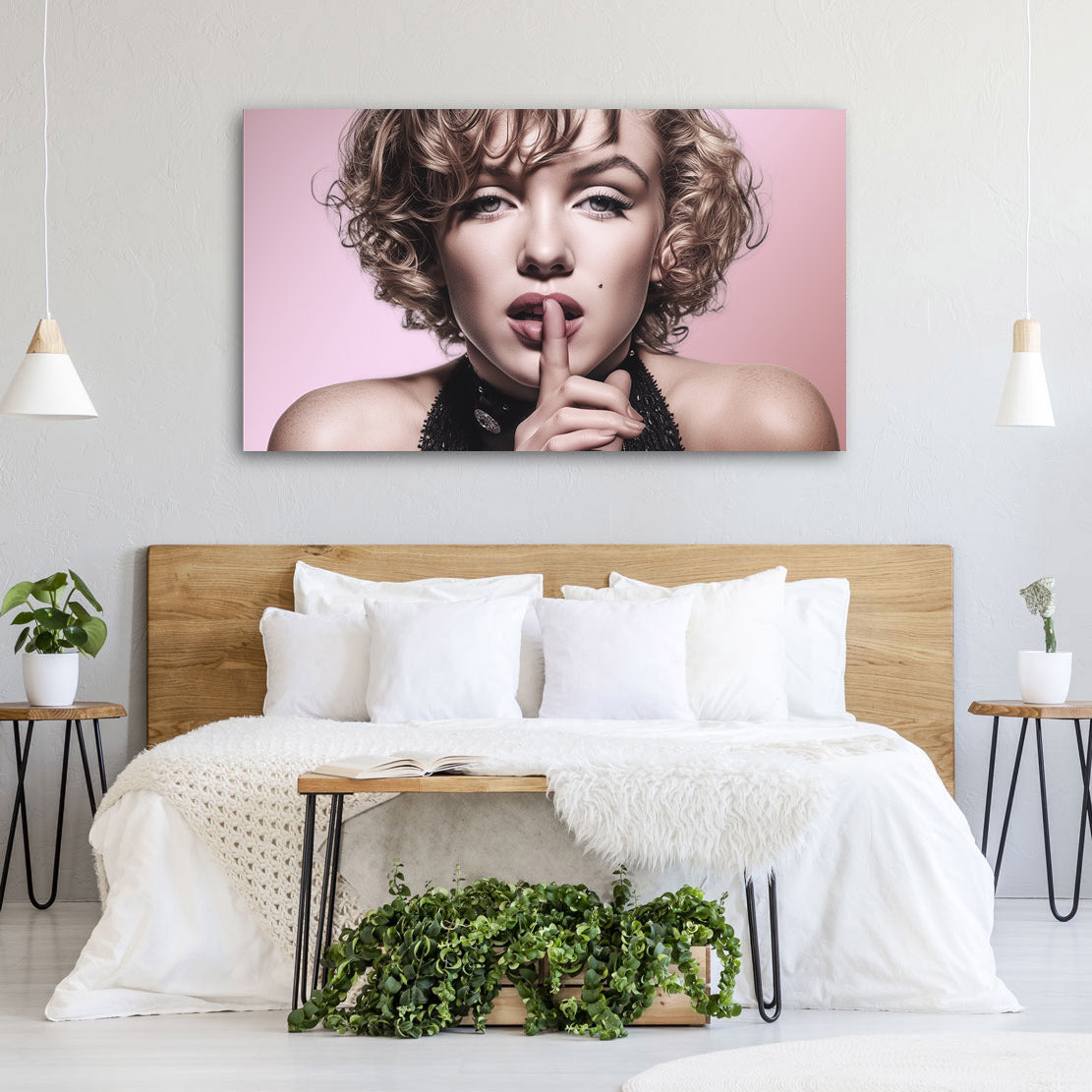 Monroe Secret Portrait Wandbild