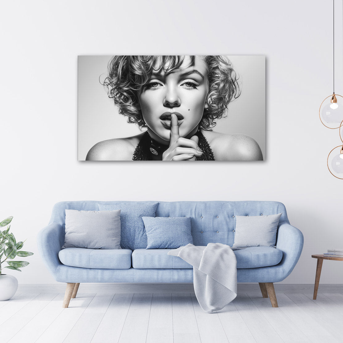 Monroe Platinum Whisper Wandbild