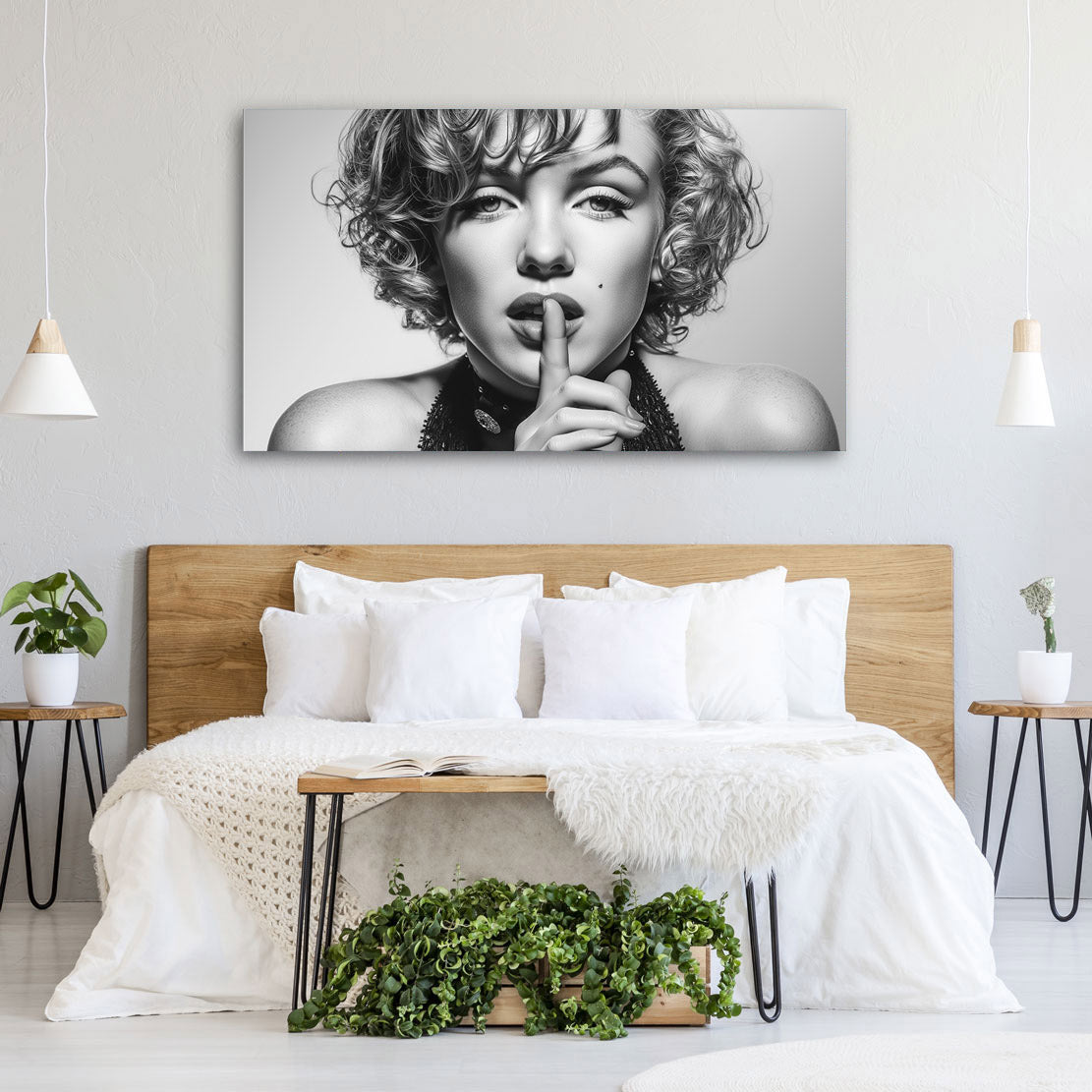 Monroe Platinum Whisper Wandbild