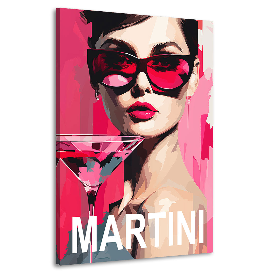 Wandbild Audrey Hepburn Martini Lifestyle