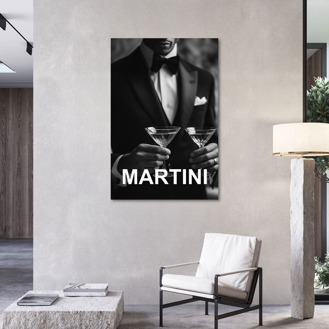 Midnight Martini Wandbild
