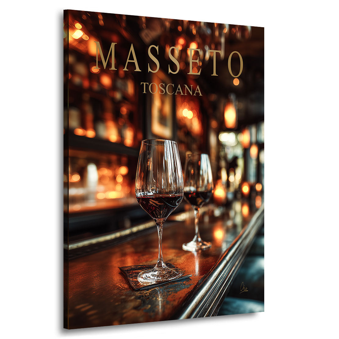 Masseto Wine Elegance Wandbild
