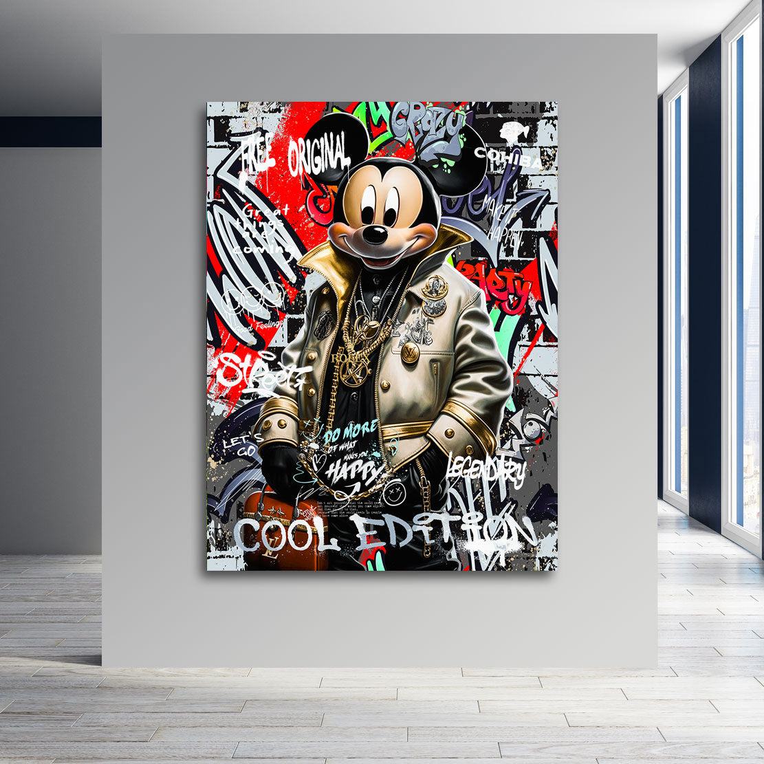 Pop Art Wandbild Micky Street Style