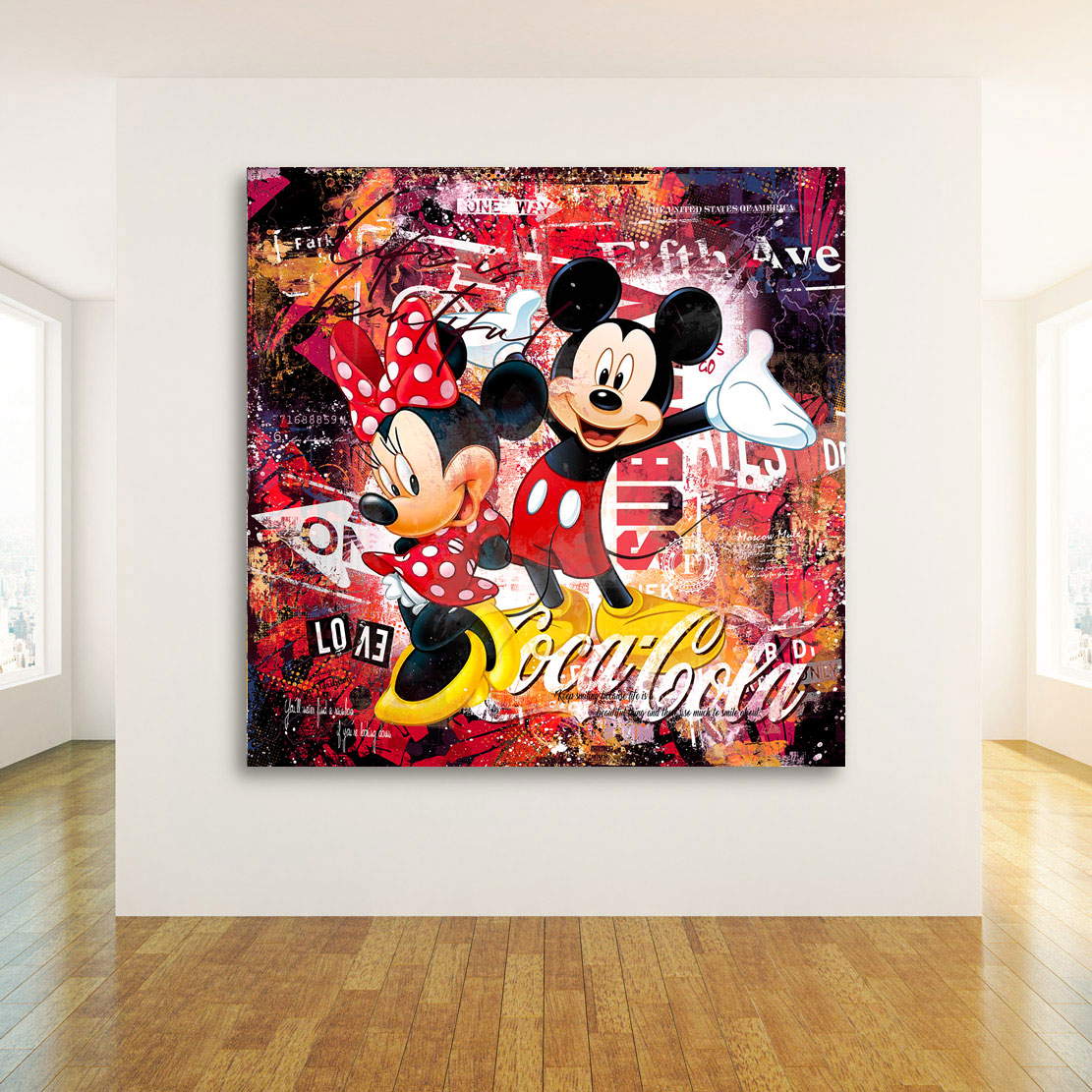 Leinwandbild Micky u. Minnie Life is beautiful