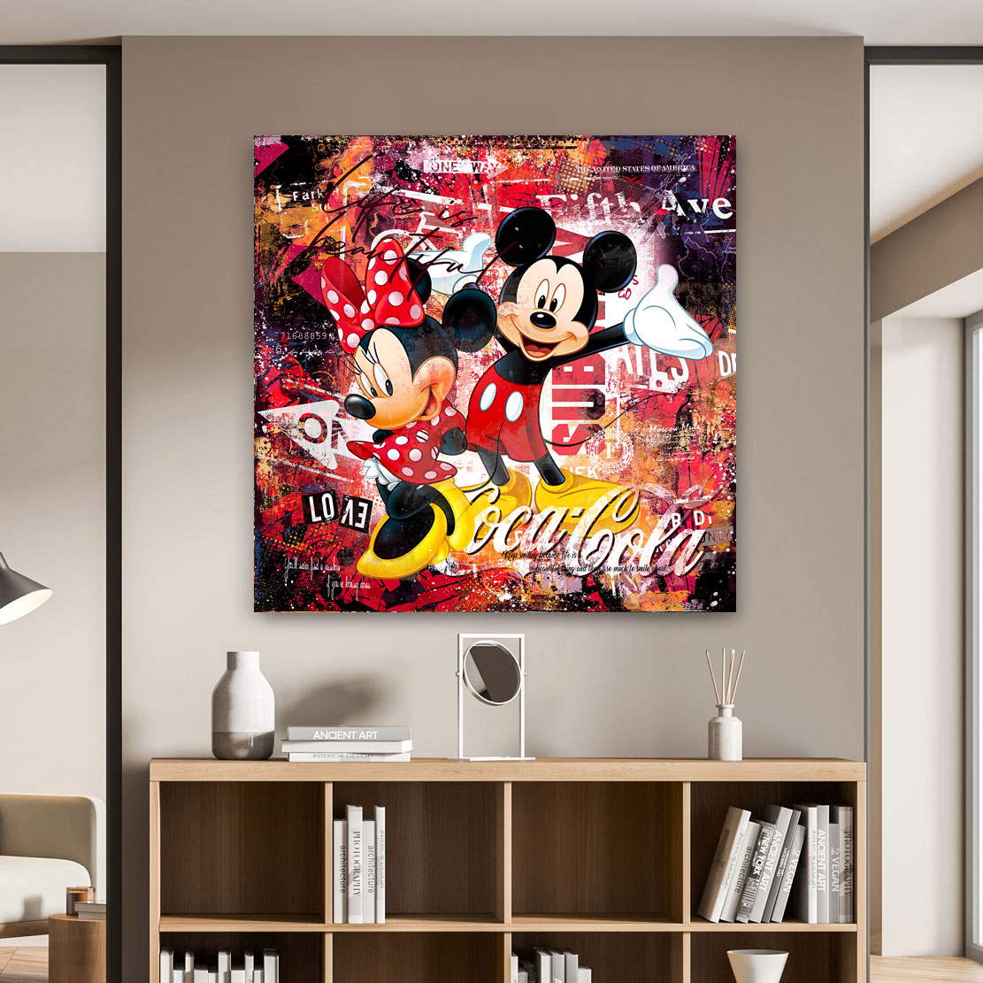 Leinwandbild Micky u. Minnie Life is beautiful