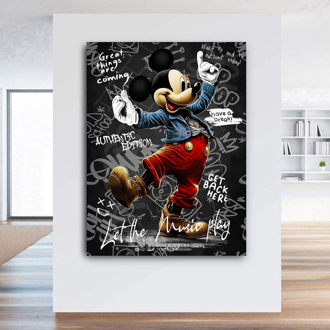 Leinwandbild Dancing Micky