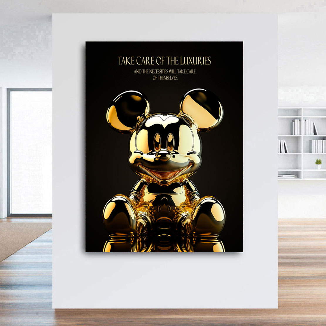 Motivations Lifestyle Leinwandbild Micky Maus Luxuries