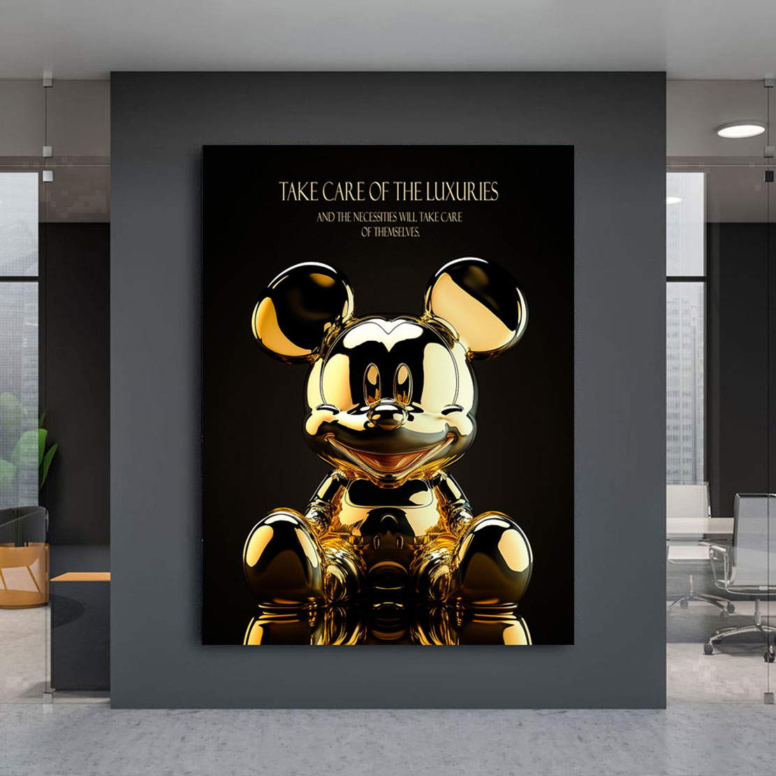 Motivations Lifestyle Leinwandbild Micky Maus Luxuries