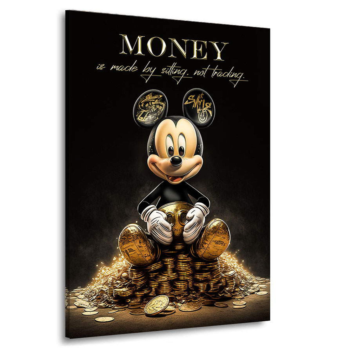 Motivations Lifestyle Leinwandbild Micky Money