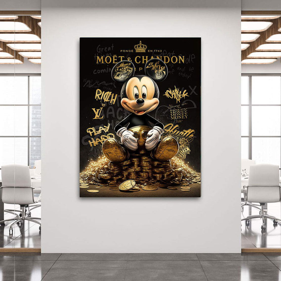 Motivations Lifestyle Leinwandbild Rich Micky