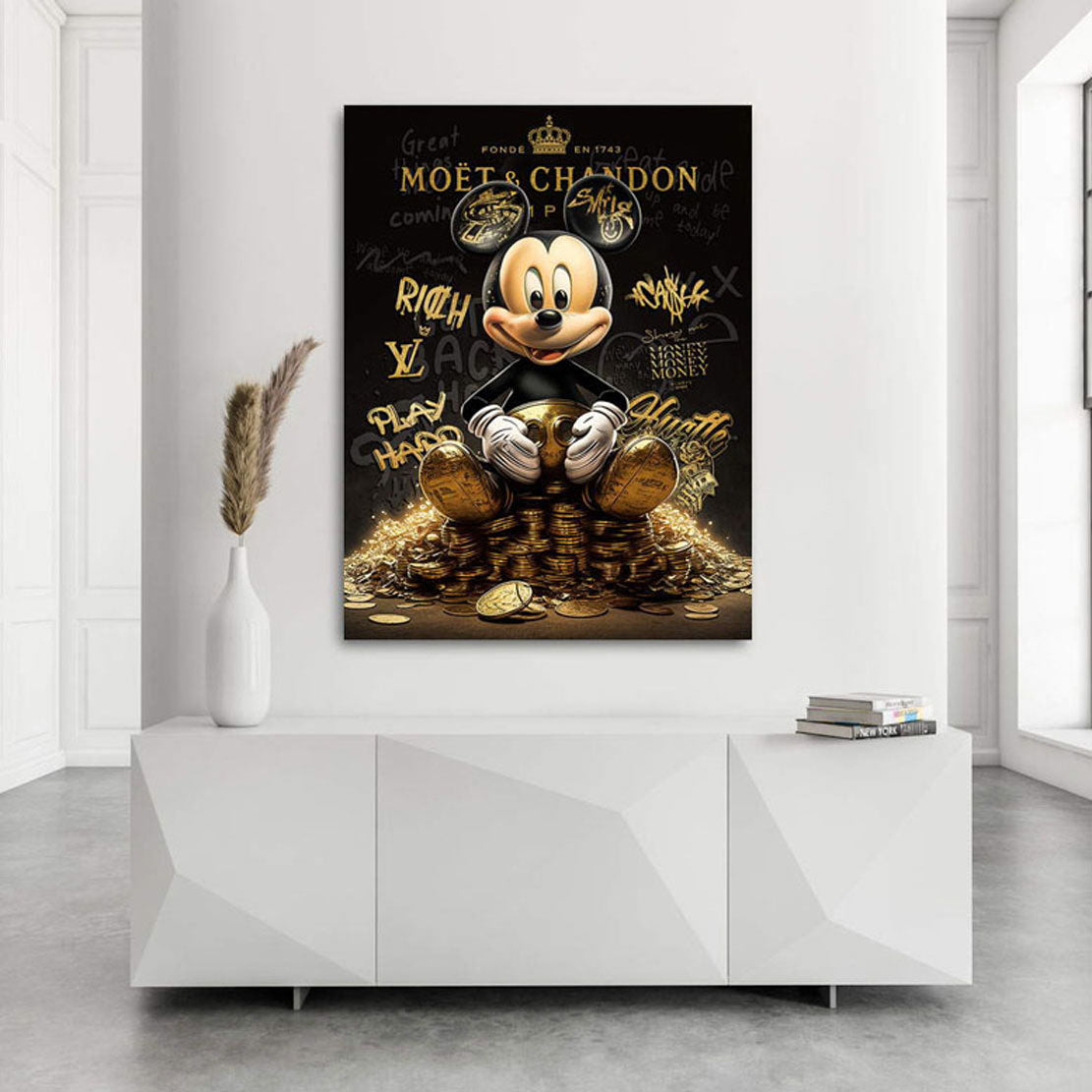 Motivations Lifestyle Leinwandbild Rich Micky