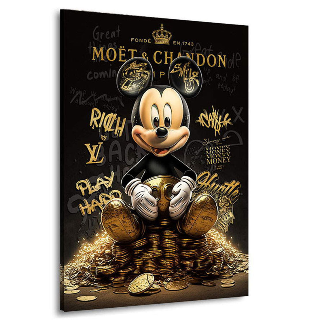 Motivations Lifestyle Leinwandbild Rich Micky