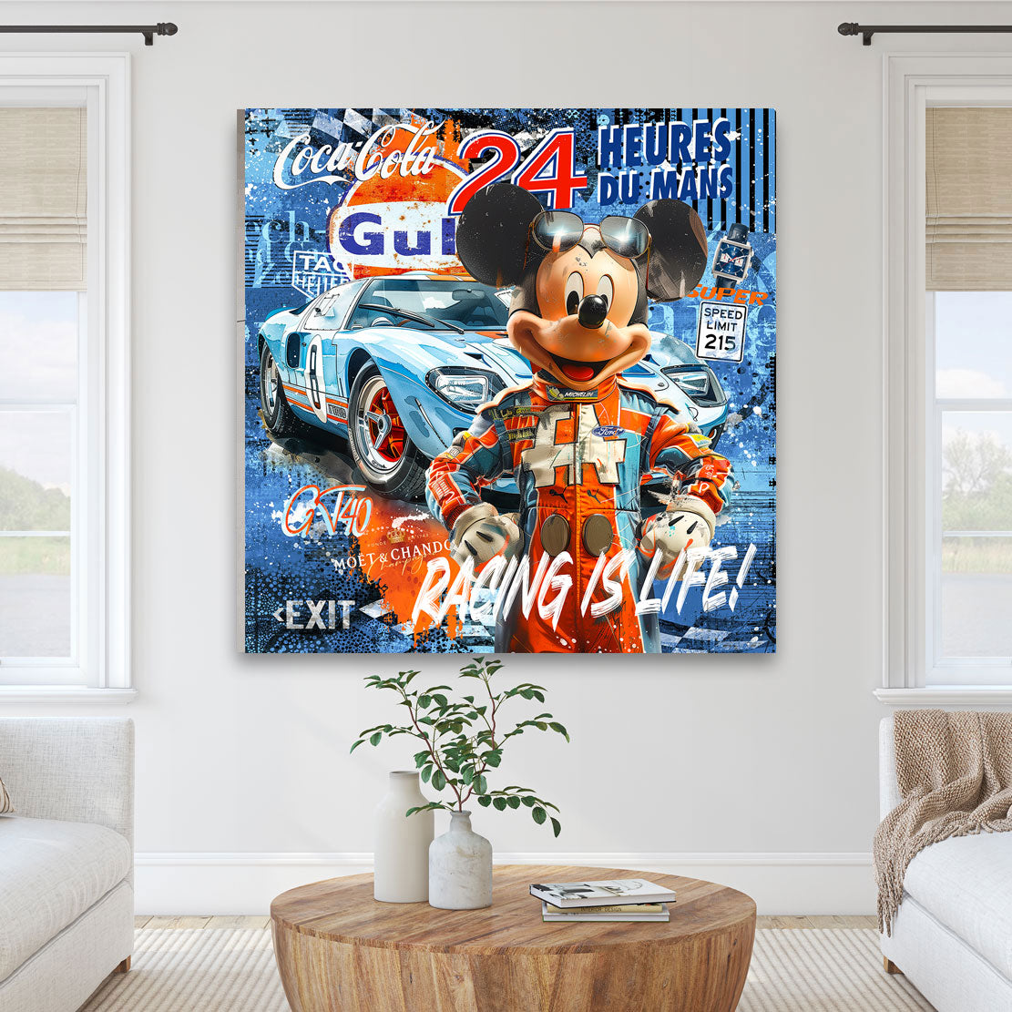 Pop Art Wandbild Micky Le Mans