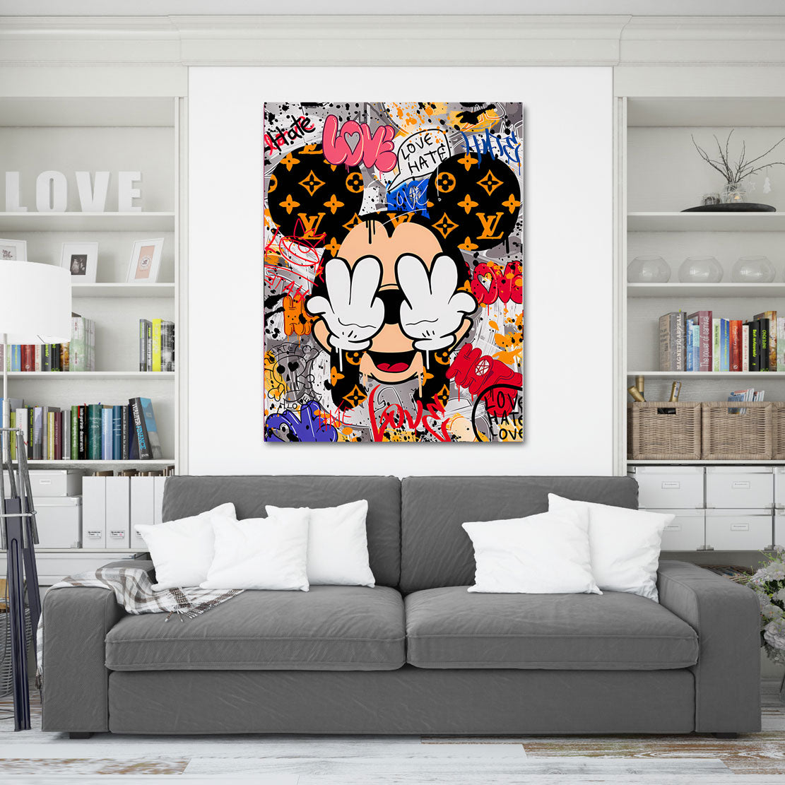 Pop Art Wandbild Micky Maus