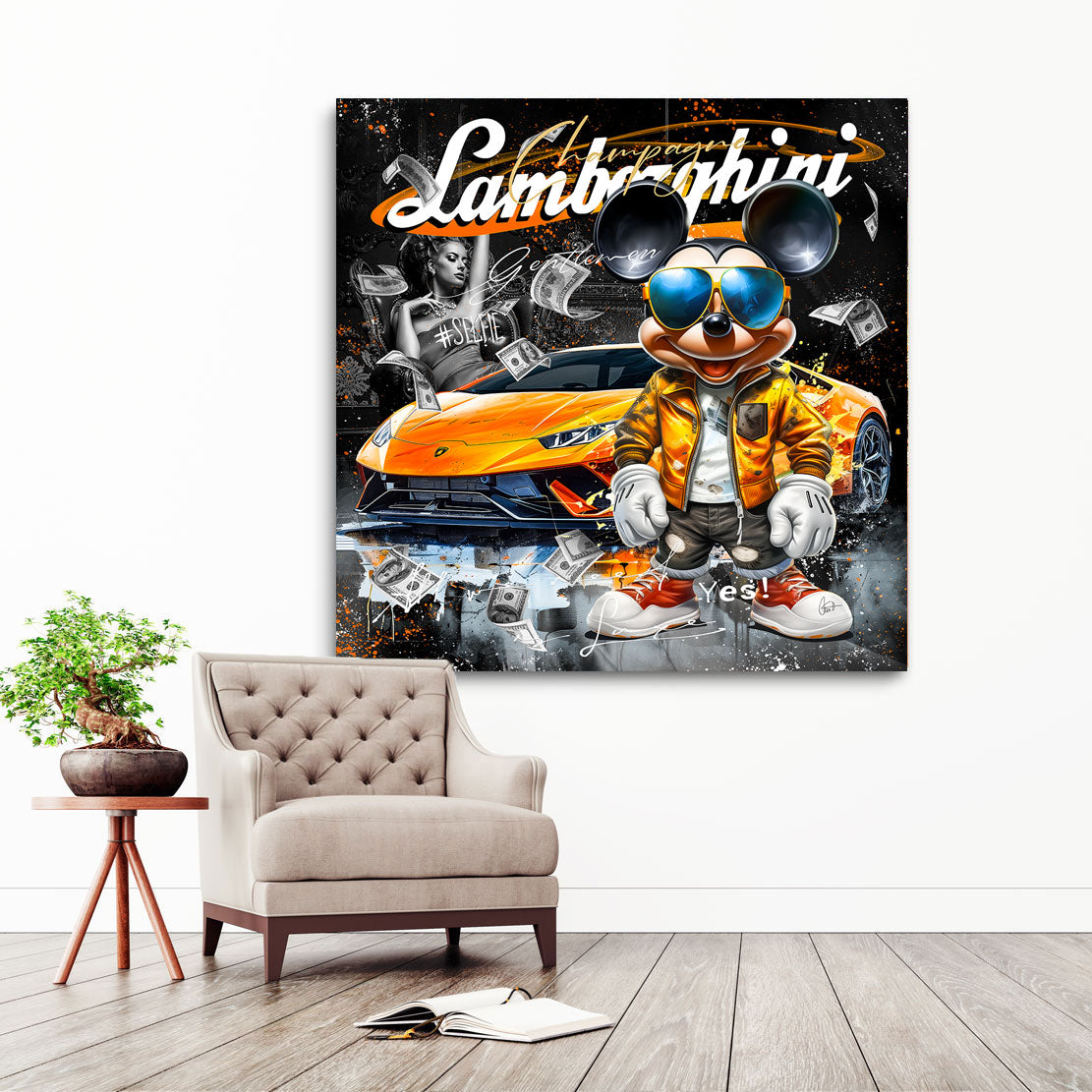 Pop Art Wandbild Micky Lambo