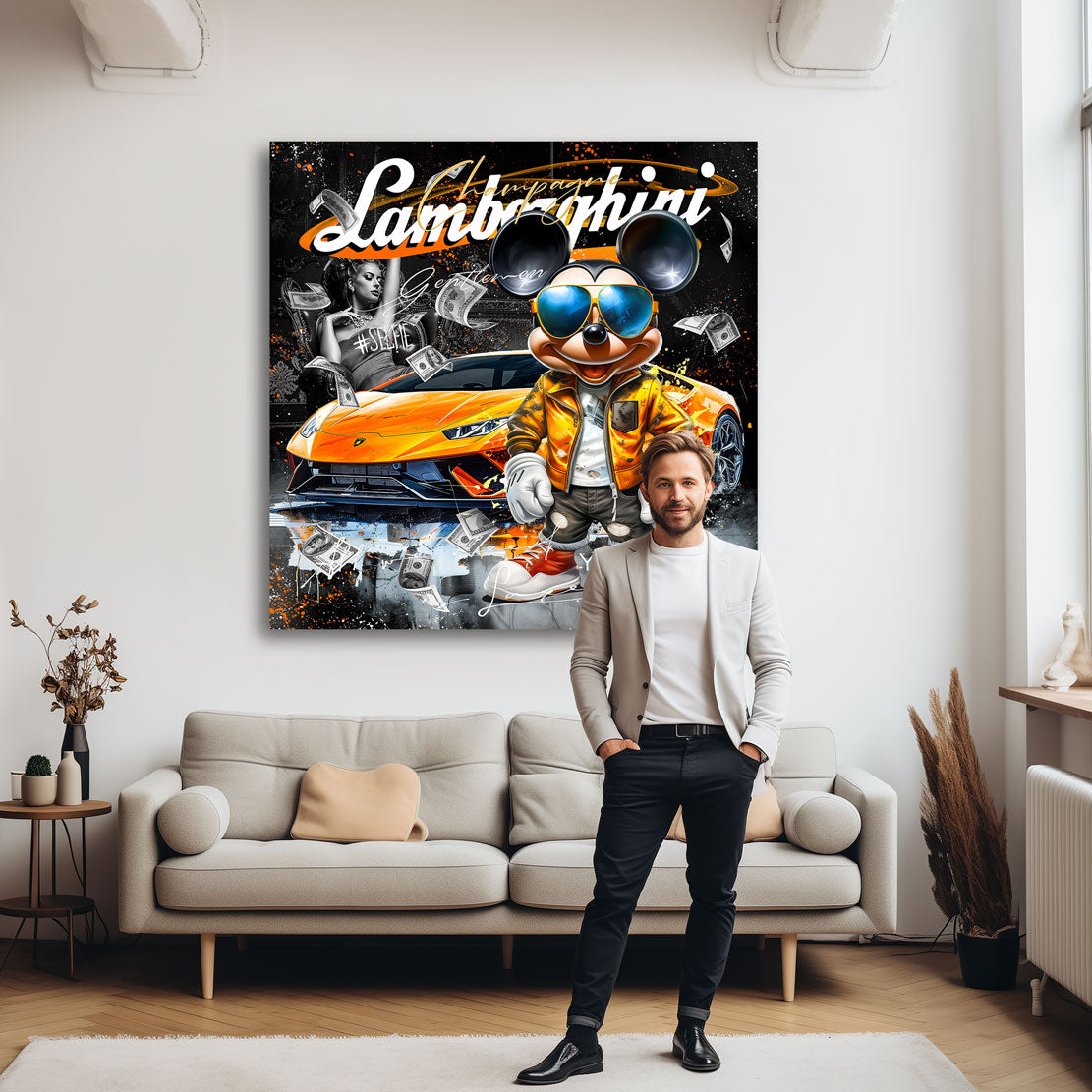 Pop Art Wandbild Micky Lambo