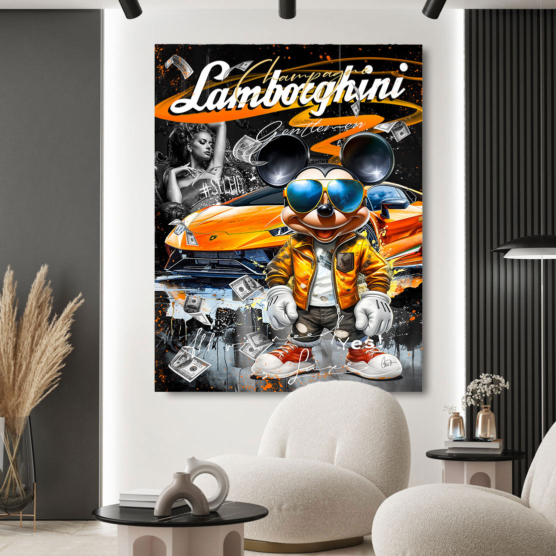 Pop Art Wandbild Micky Lambo Luxe