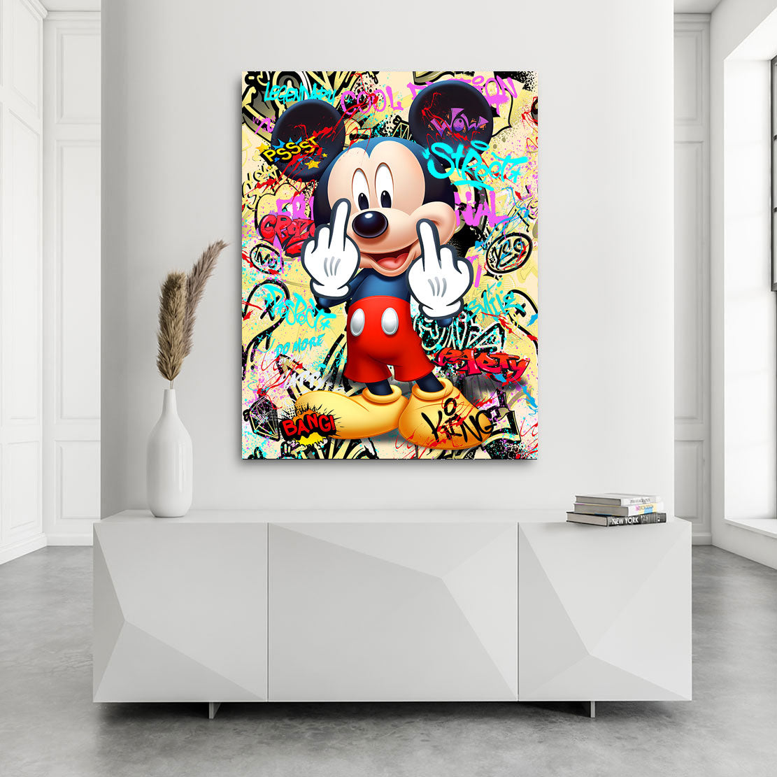 Leinwandbild Bad Micky Street Art Style