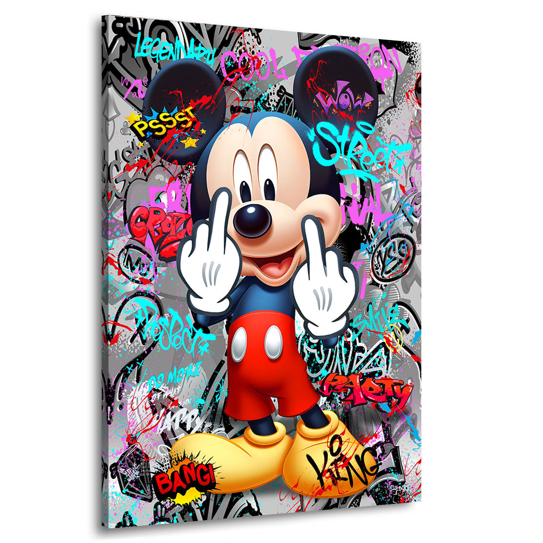 Wandbild Bad Micky Graffiti Pop Art Style