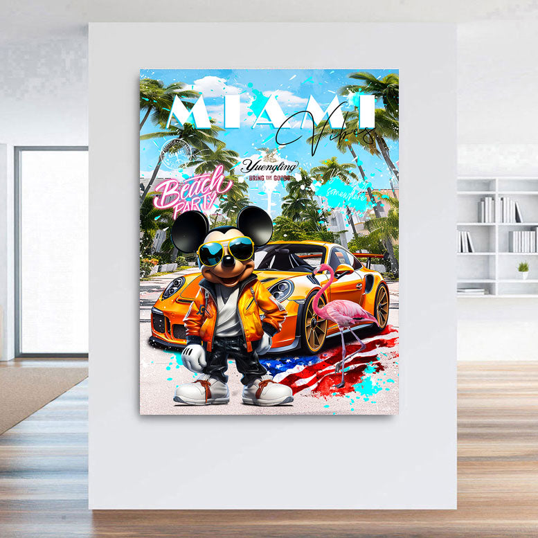 Pop Art Wandbild Micky Miami