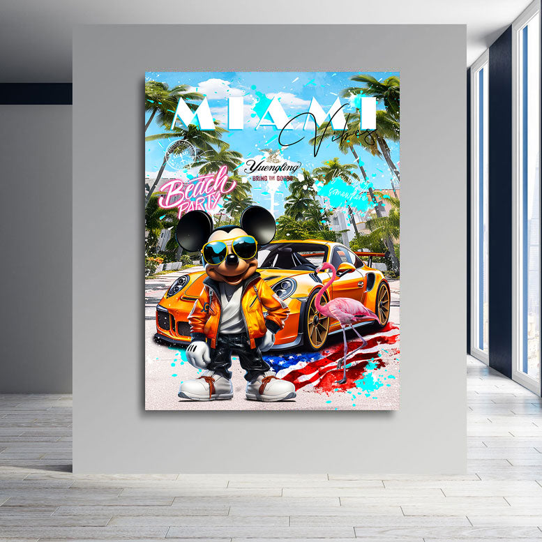 Pop Art Wandbild Micky Miami