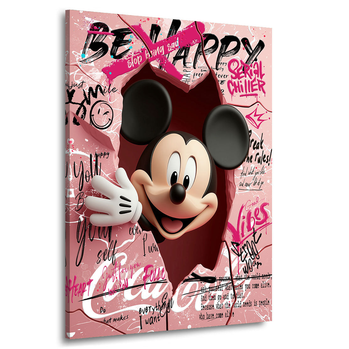 Micky Maus Serial Chiller Pop Art Wandbild