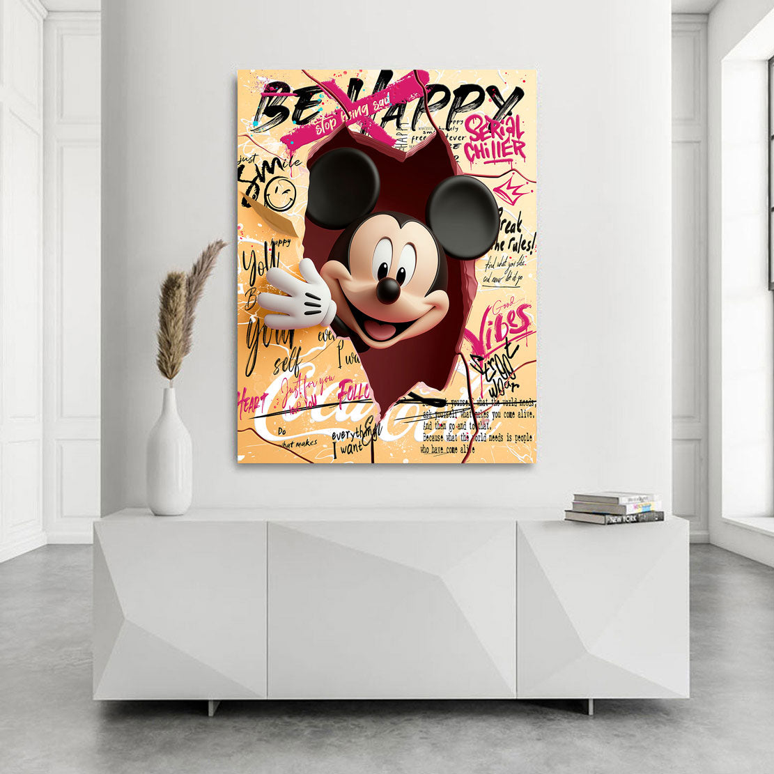 Micky Maus Serial Chiller Pop Art Nr.2 Wandbild