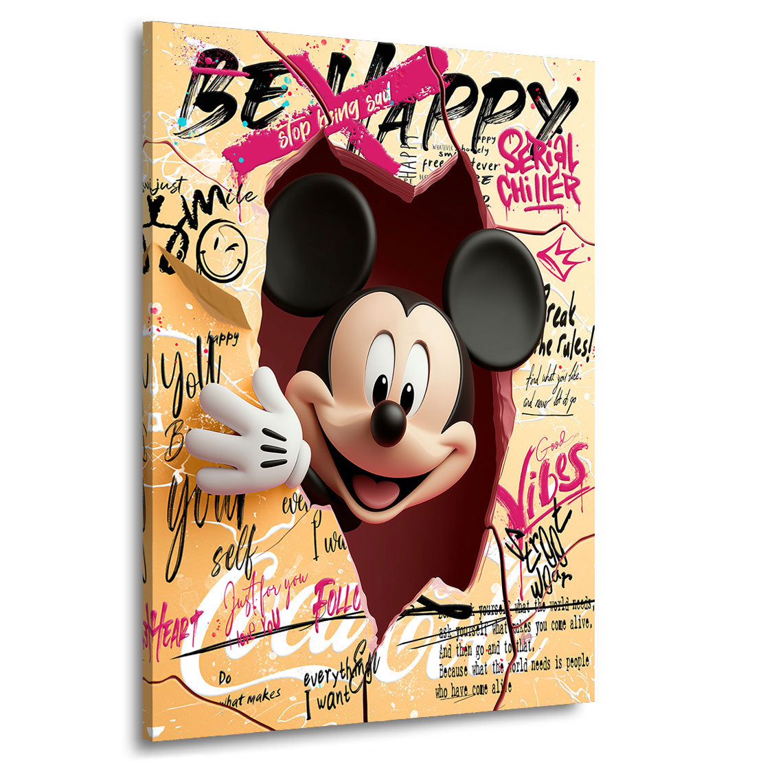 Micky Maus Serial Chiller Pop Art Nr.2 Wandbild
