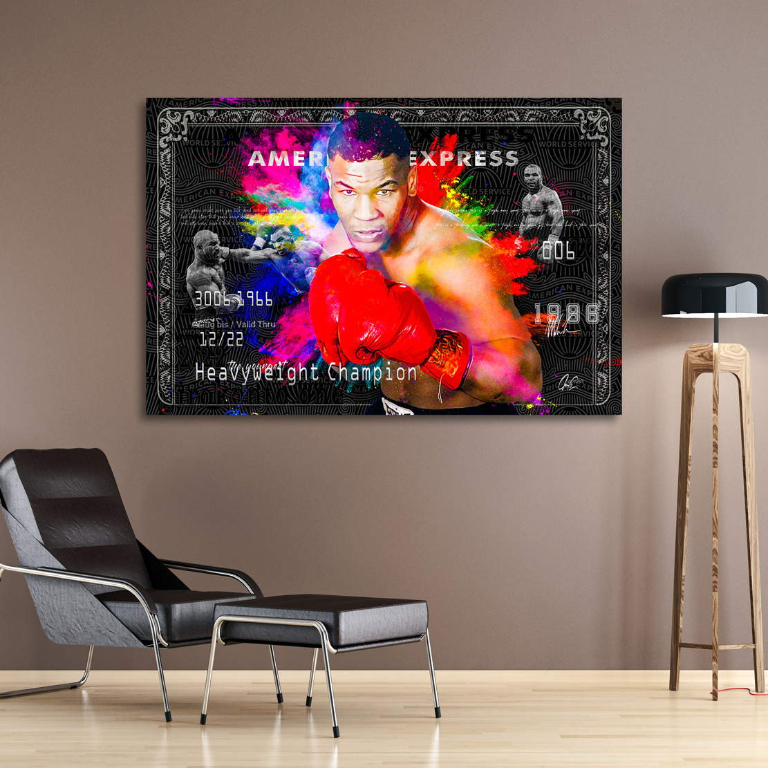 Wandbild Mike Tyson Pop Art