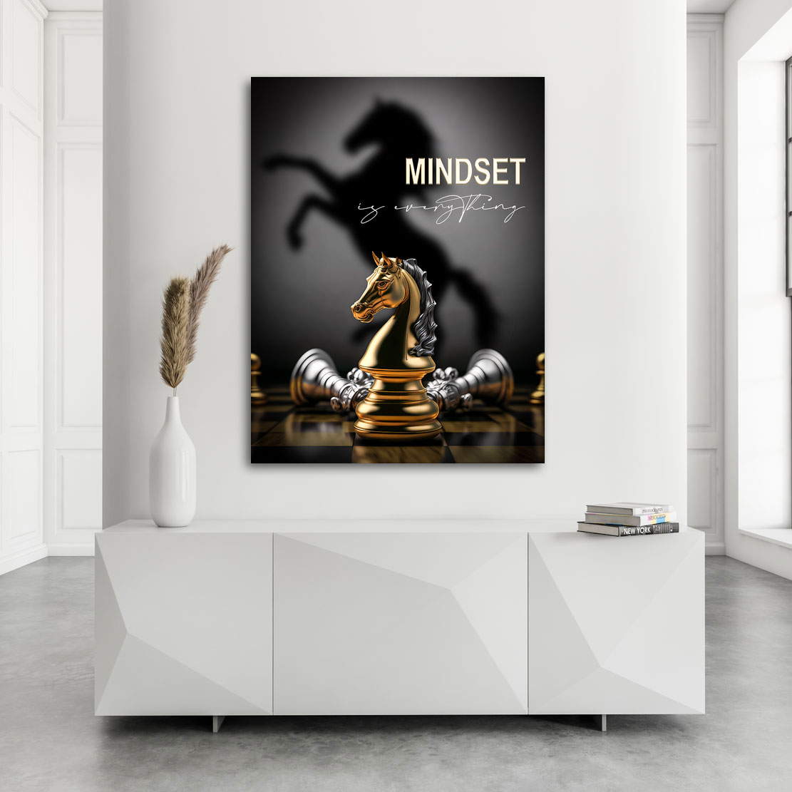 Motivations Leinwandbild Mindset is everything