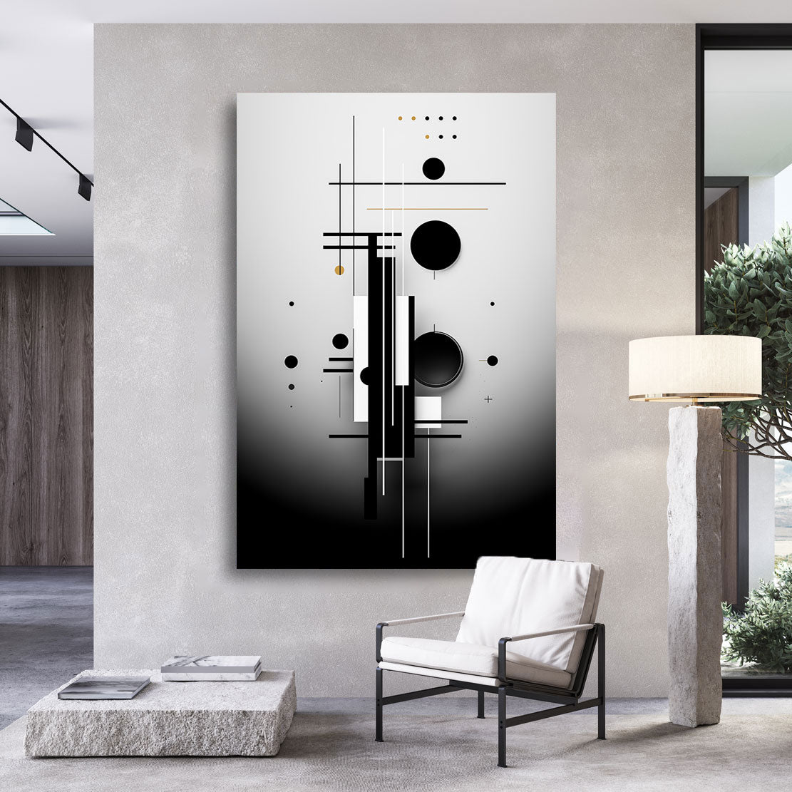 Minimalismus Wandbild Straight Point