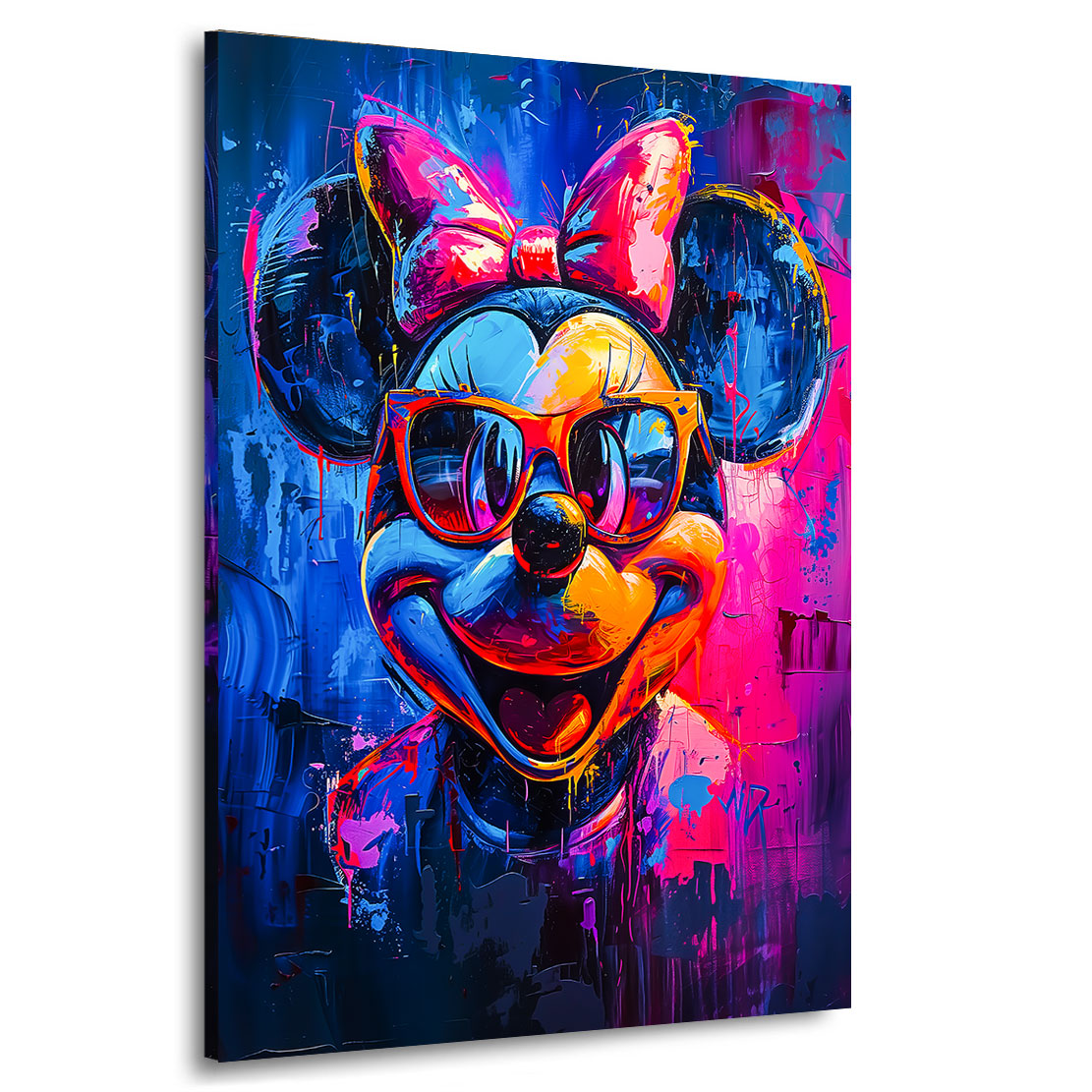 Wandbild Minnie Maus Abstrakt