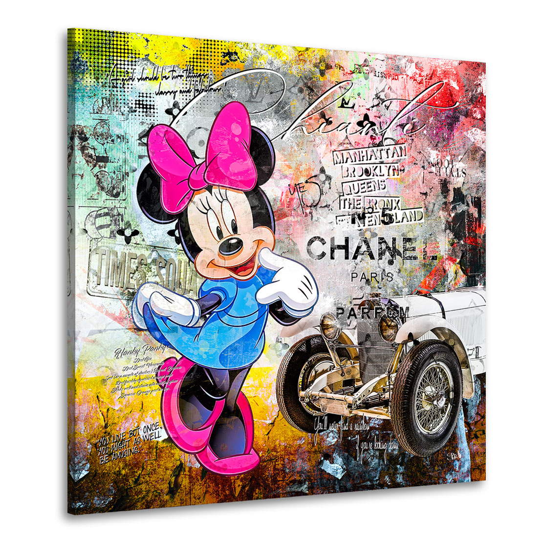 Leinwandbild Minnie Chanel Pop Art Color Style