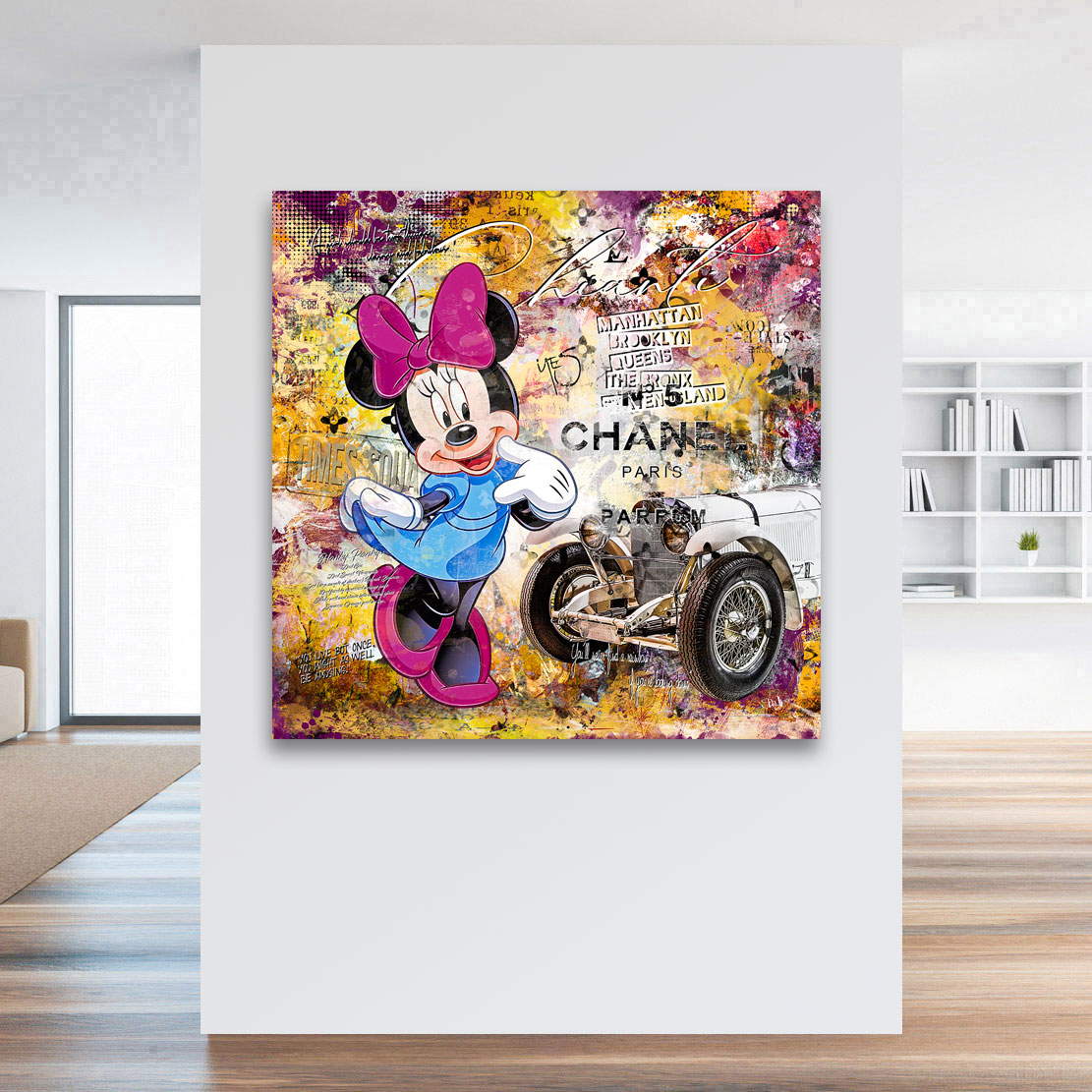 Leinwandbild Minnie Chanel Pop Art