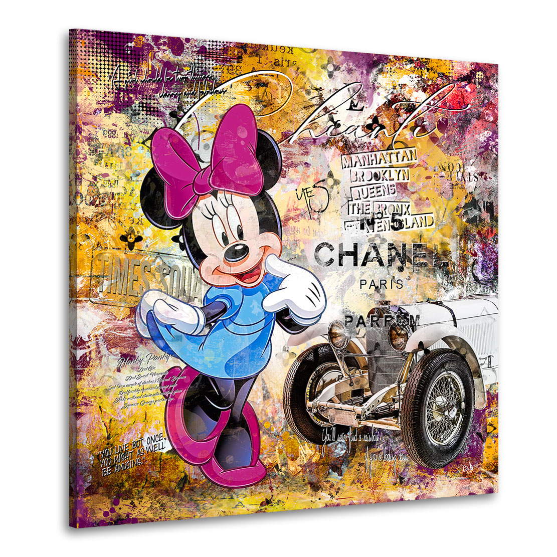Leinwandbild Minnie Chanel Pop Art