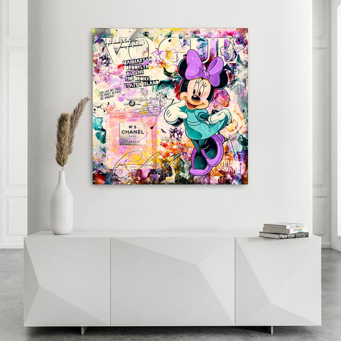 Leinwandbild Minnie Chanel Pop Art Style