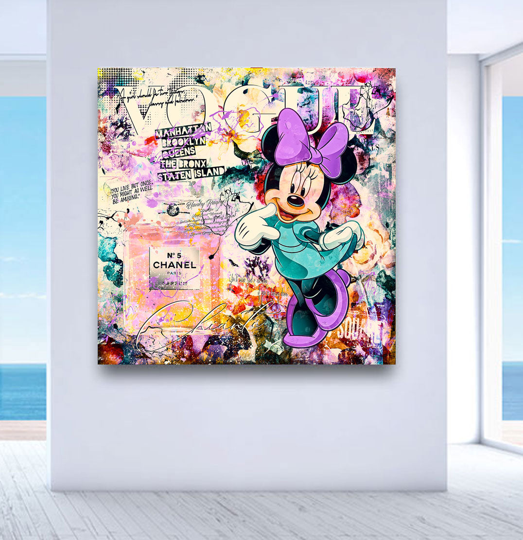 Leinwandbild Minnie Chanel Pop Art Style