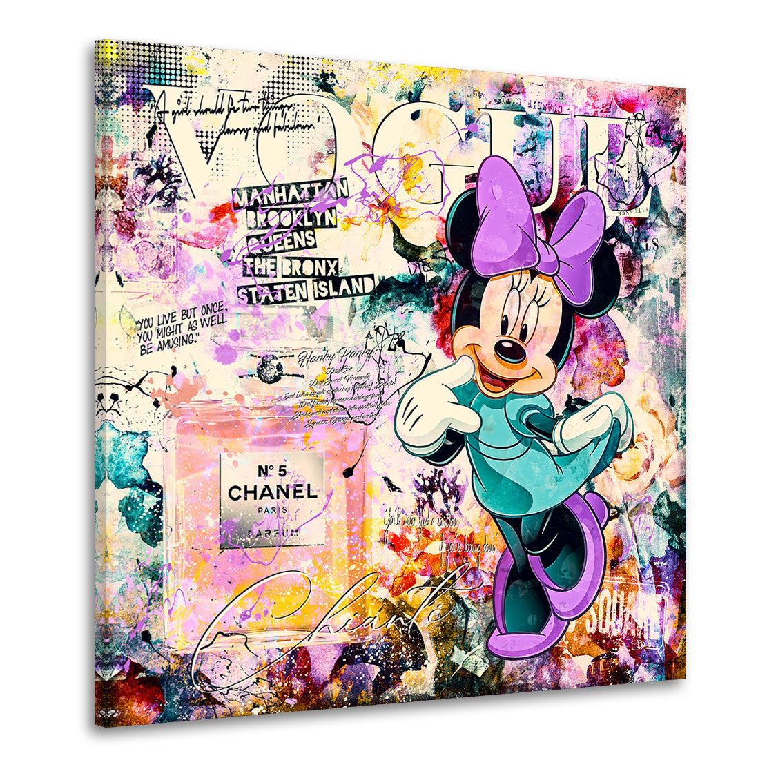 Leinwandbild Minnie Chanel Pop Art Style