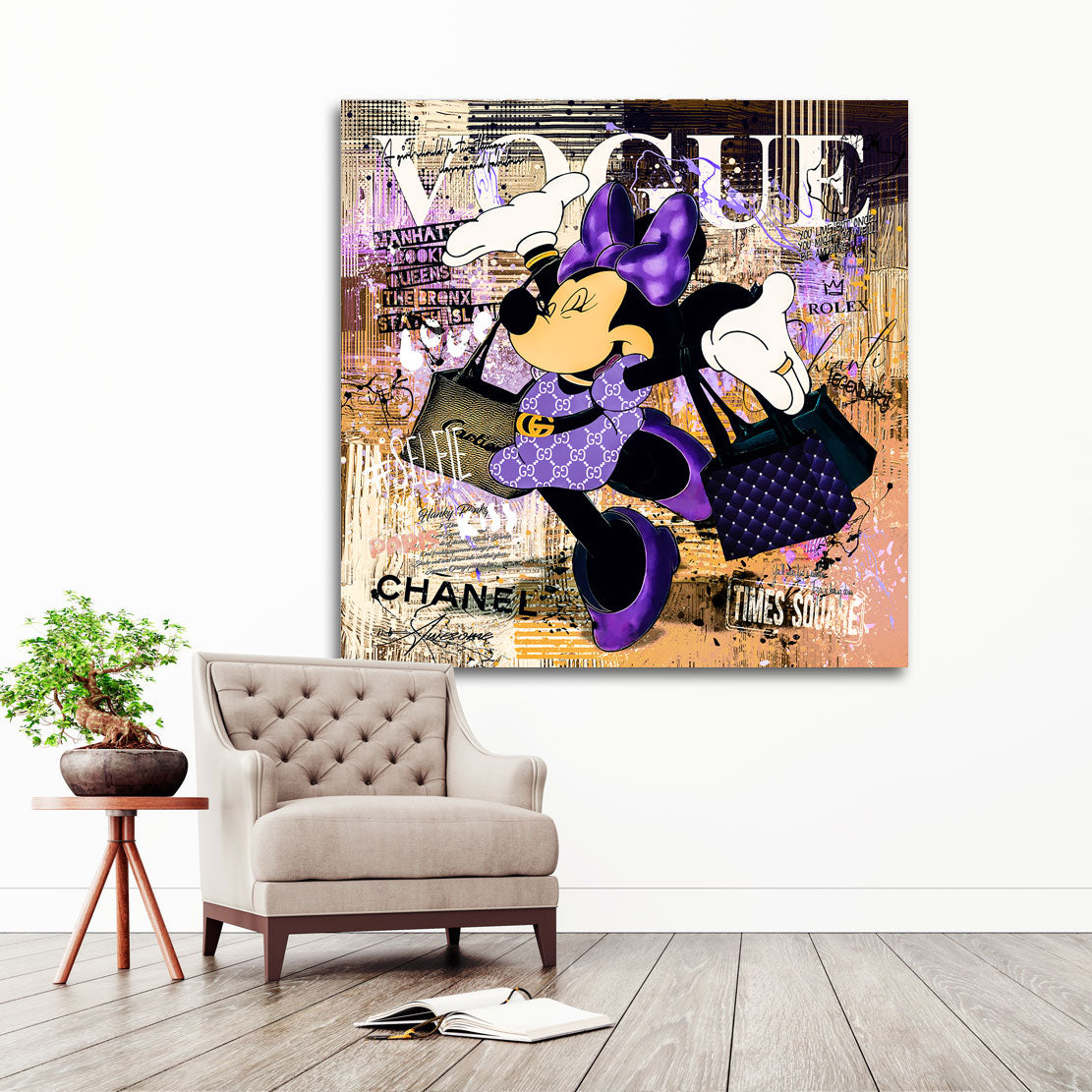 Wandbild Minnie Vogue Pop Art Modern Style