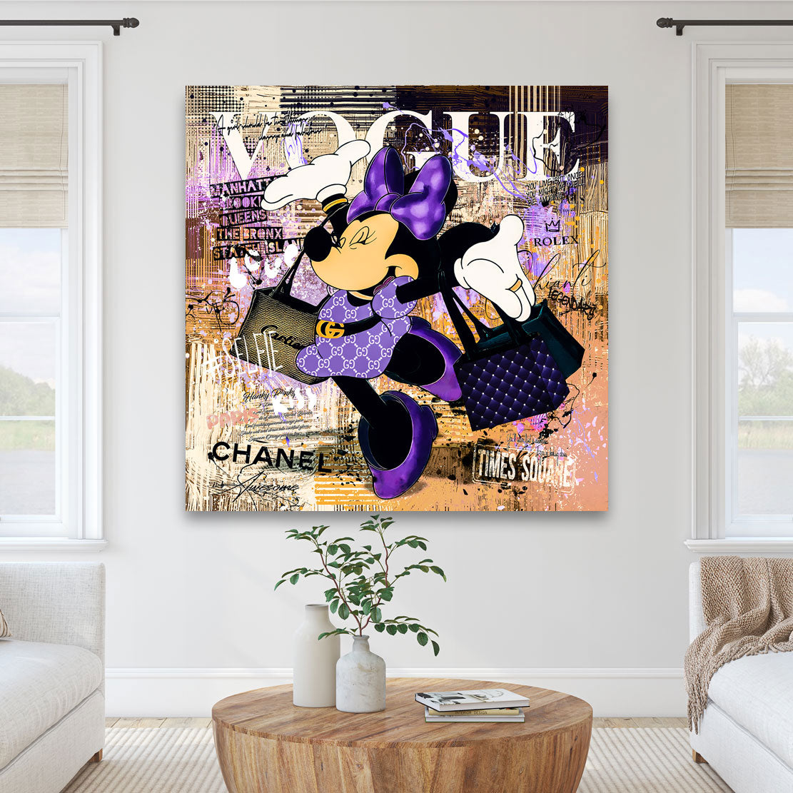 Wandbild Minnie Vogue Pop Art Modern Style