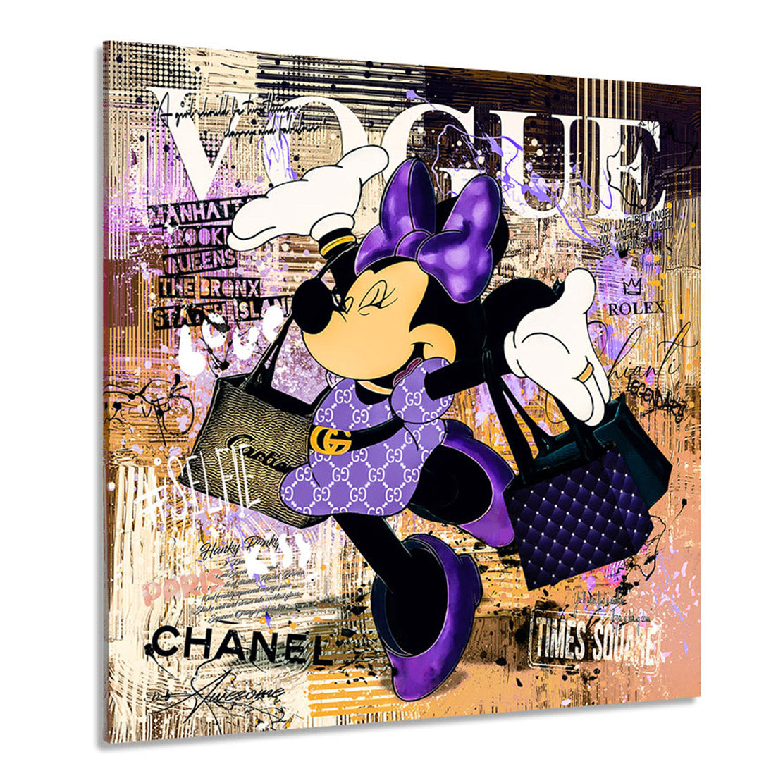 Wandbild Minnie Vogue Pop Art Modern Style