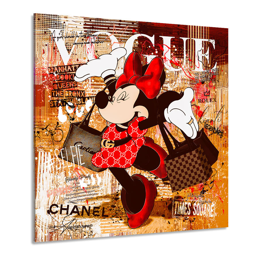 Leinwandbild Minnie Vogue Pop Art Retro Look