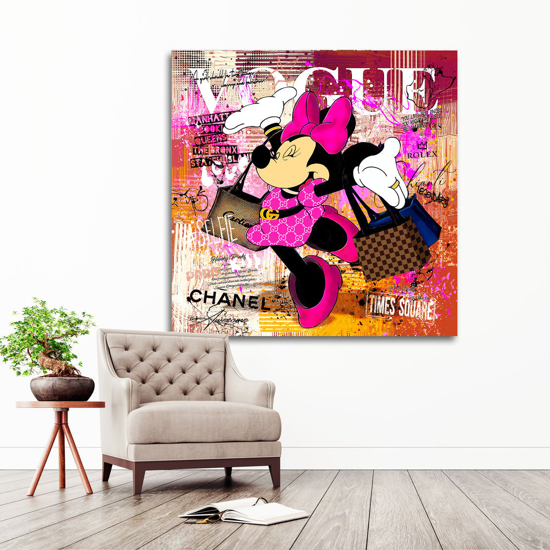 Wandbild Minnie Vogue Pop Art