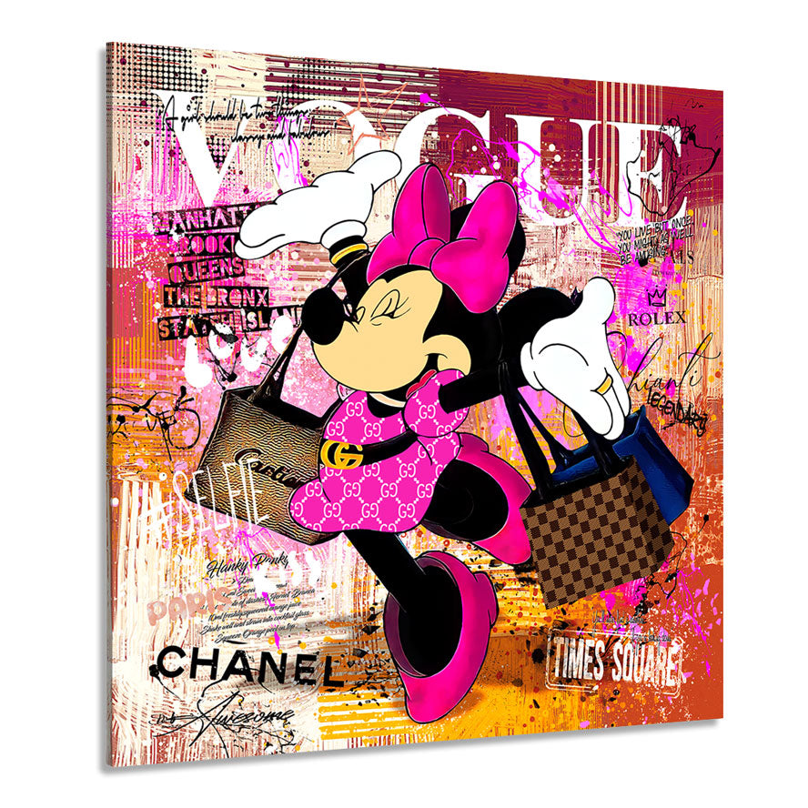 Wandbild Minnie Vogue Pop Art