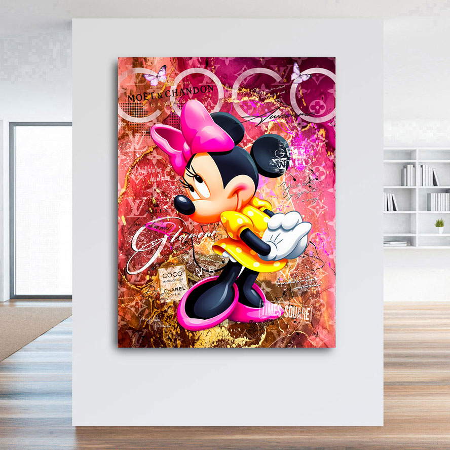 Leinwandbild Coco Minnie Pop Art Style