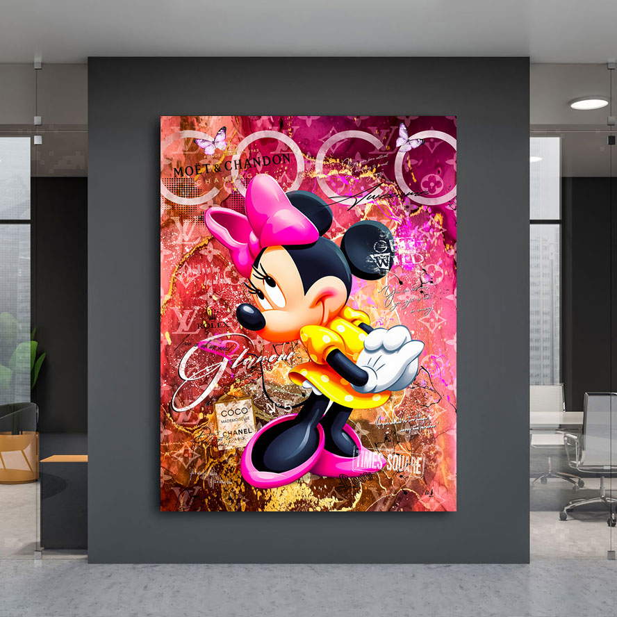 Leinwandbild Coco Minnie Pop Art Style